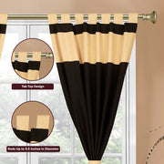 Black raw silk curtain and cushion cover set shown together