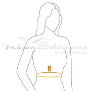 Sari sari shown draped on a model