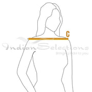 Sari sari shown draped on a model